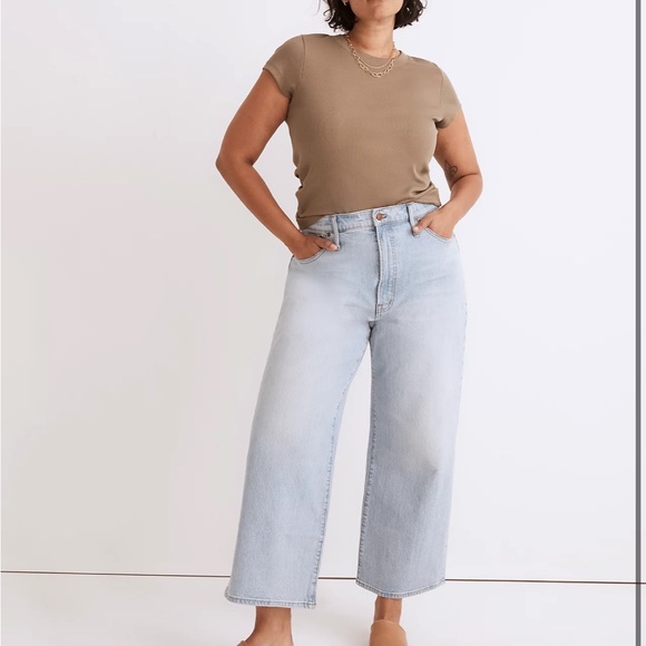Madewell Denim - Madewell The Tall Perfect Vintage Wide-Leg Crop Jean sz 31T NE083